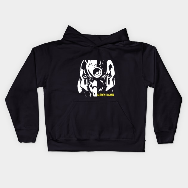 Gurren Lagann Kids Hoodie by onzaqi